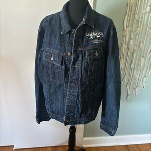 STS Rachwear Western Denim Jacket with Embroidered Logo XL